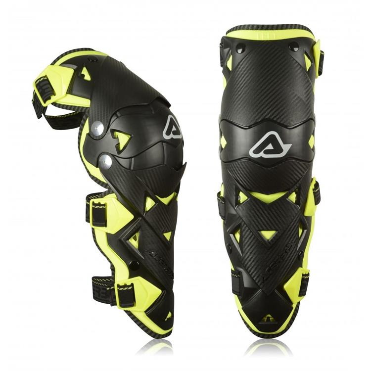 Ginocchiere ACERBIS IMPACT EVO 3.0 Nero Giallo Fluo