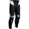 Pantaloni Cross Adulto THOR PULSE REACT Nero Bianco in Abbigliamento