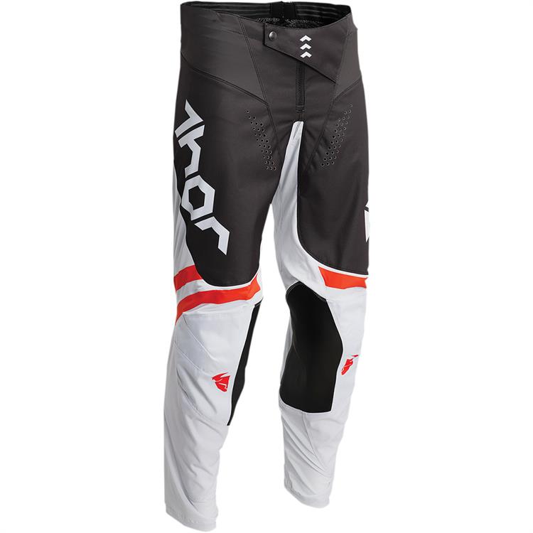 Pantaloni Cross Bambino THOR PULSE CUBE Arancio Grigio Nero