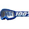 Mascherina 100% ACCURI 2 OTG per occhiali da vista - Blu in Mascherine Motocross