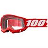 Mascherina 100% ACCURI 2 OTG per occhiali da vista - Rossa in Mascherine Motocross