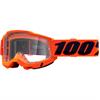 Mascherina 100% ACCURI 2 OTG per occhiali da vista - Arancio in Mascherine Motocross