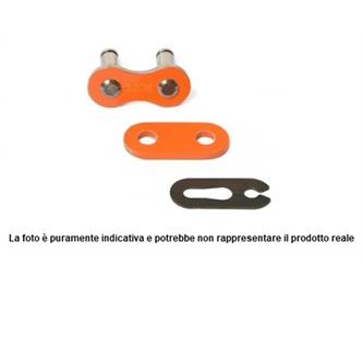 maglia a giunto clip per catena mx chain 520 enduro arancio