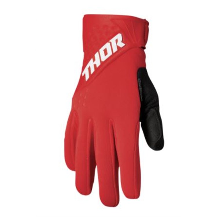 Guanti cross adulto THOR SPECTRUM INVERNALI Rosso Bianco