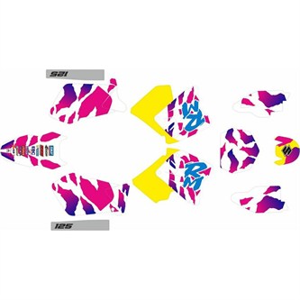 kit grafiche suzuki rm 125 01 08 retro