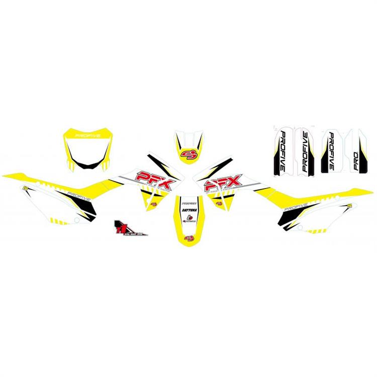 Kit grafiche originali Profive PFX 125 Giallo