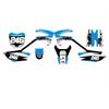 Kit grafiche originali Profive SJR 110 Blu in Grafiche Pitbike Personalizzabili