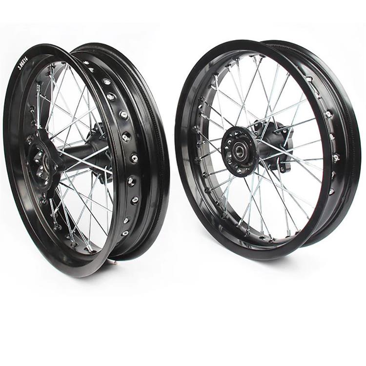 Set cerchi a raggi SDG MOTARD 2.50/3.00-14 con cuscinetti 15mm