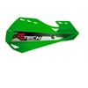 Coppia paramani RACETECH DUAL EVO cross Verde kxf in Manubri e Comandi