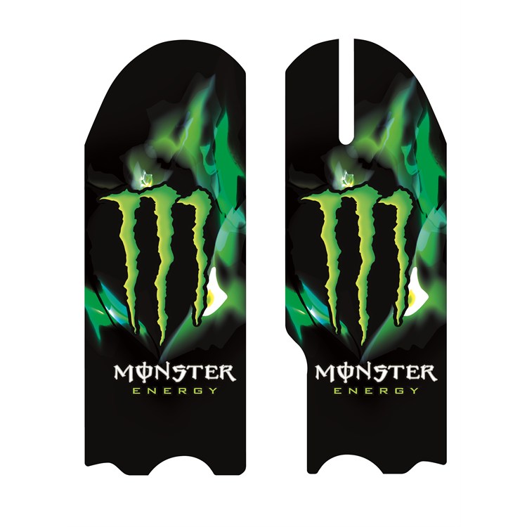 Grafiche parasteli pit bike Monster Green Fire
