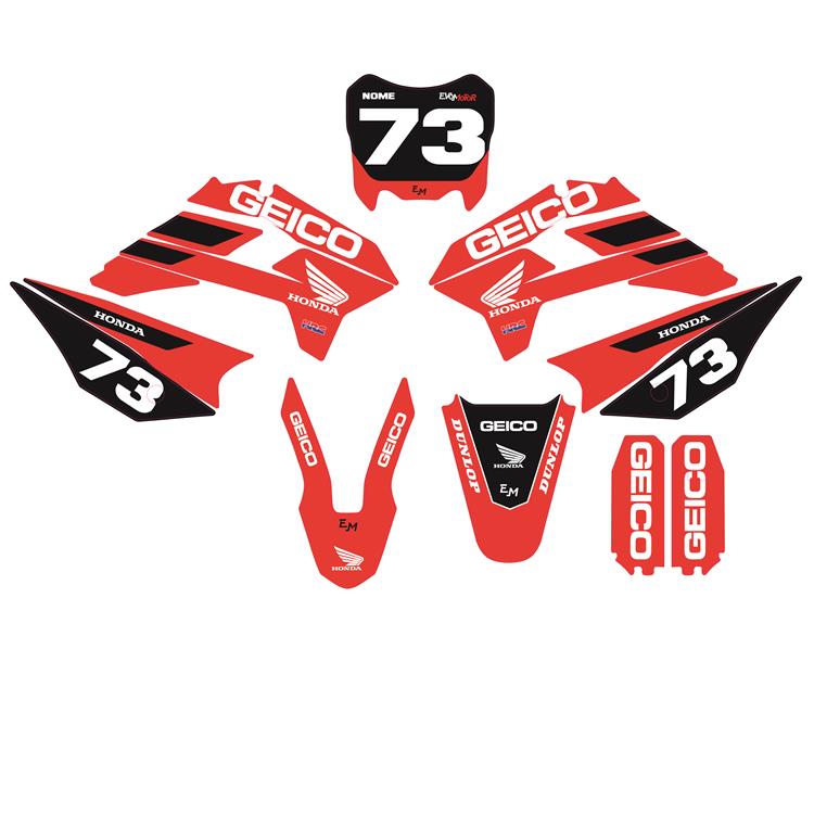 Kit grafiche pit bike KAYO KRZ/TT Geico