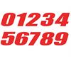 Numero adesivo Rosso PVC Altezza 5cm in Numeri Adesivi