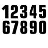 Numero adesivo nero PVC Altezza 13cm in Numeri Adesivi