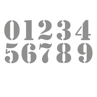 numero adesivo grigio vintage pvc altezza 5cm
