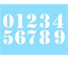 Numero adesivo bianco vintage PVC Altezza 5cm in Numeri Adesivi