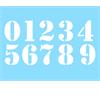 Numero adesivo Bianco vintage PVC Altezza 5cm in Numeri Adesivi