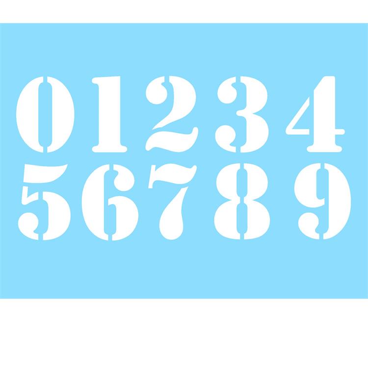 Numero adesivo Bianco vintage PVC Altezza 5cm