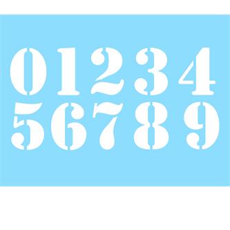 numero adesivo bianco vintage pvc altezza 10cm