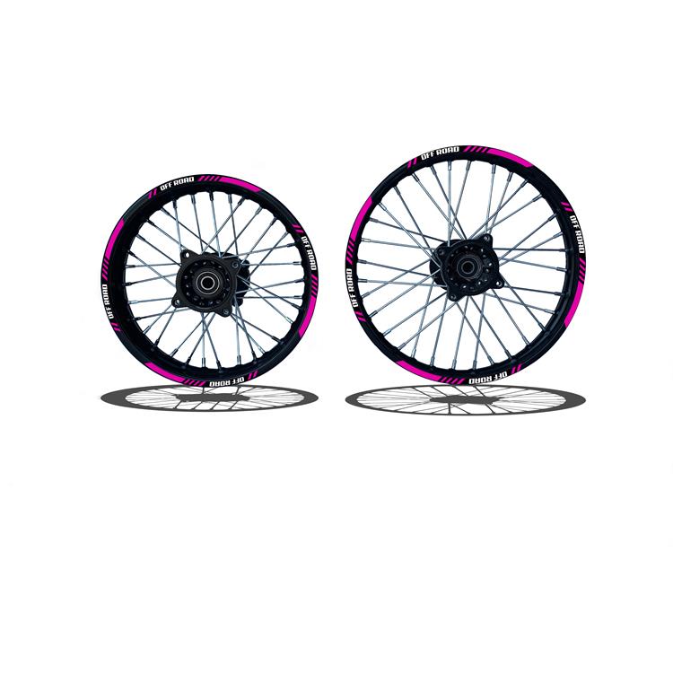 Set Cerchi 14/12 Perno ruota 15MM RACING 1 Fucsia