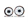 Set Cerchi 17/14 Perno ruota 15MM RACING 1 Arancio in Cerchi e Gomme