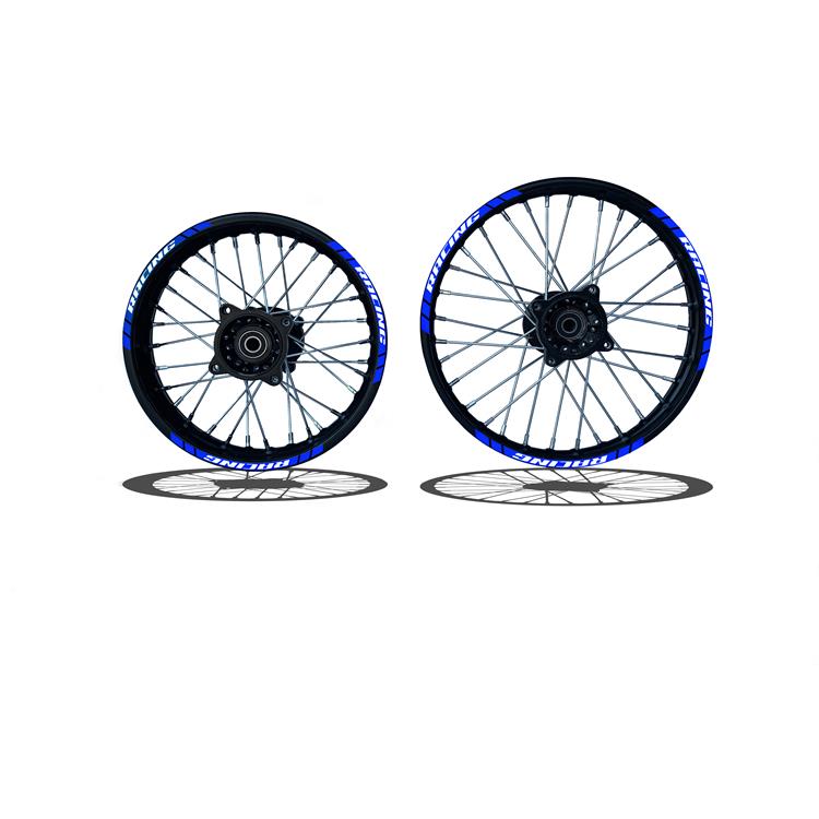 Set Cerchi 14/12 Perno ruota 15MM RACING 2 Blu