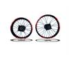 Set Cerchi 17/14 Perno ruota 15MM RACING 2 Rosso in Cerchi e Gomme
