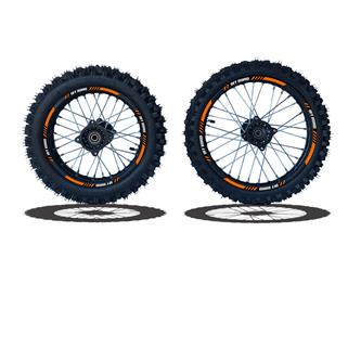 ser cerchi gomme 17 14 perno ruota 15mm racing 1 arancio