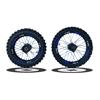 Set Cerchi + Gomme 17/14 Perno ruota 15MM RACING 1 Blu in Cerchi e Gomme