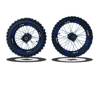 ser cerchi gomme 17 14 perno ruota 15mm racing 1 blu
