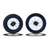 Set Cerchi + Gomme 17/14 Perno ruota 15MM RACING 4 Blu in Cerchi e Gomme