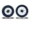 Set Cerchi + Gomme 17/14 Perno ruota 15MM RACING 4 Blu in Cerchi e Gomme