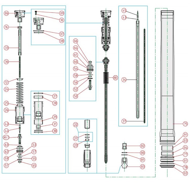 Ricambi forcella Beta RR 125 2T (2020-2025) - O-ring spillo compres. [42]*
