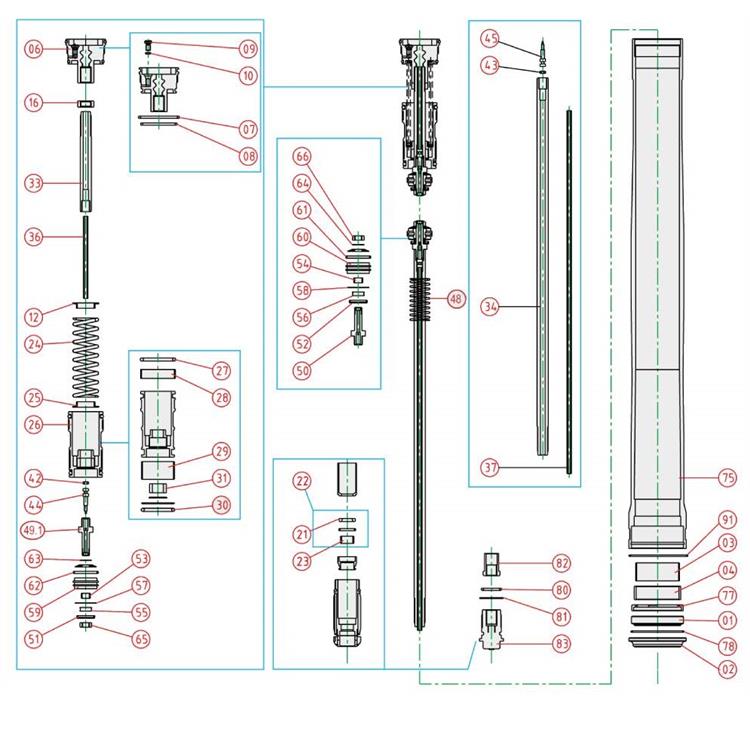 Ricambi forcella Gasgas 250 MC-F (21-24) - Boccole fodero (4)