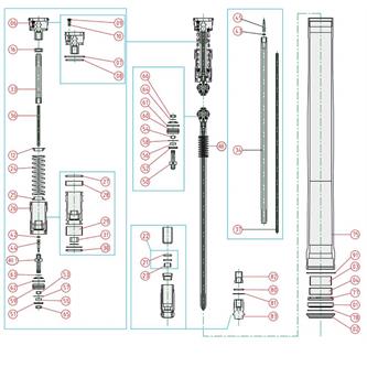 ricambi forcella kawasaki kx 250 02 dado autobl 65 66