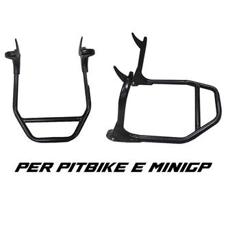 cavalletto con ruote pitbike e minigp