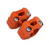 Adattatori manubrio 22/28 mm CNC Arancione in Manubri e Comandi