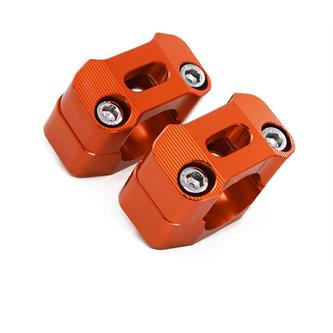 kit adattatore manubrio 22 28 mm arancione