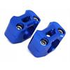 Adattatori manubrio 22/28 mm CNC Blu in Manubri e Comandi