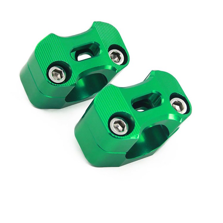 Adattatori manubrio 22/28 mm CNC Verde