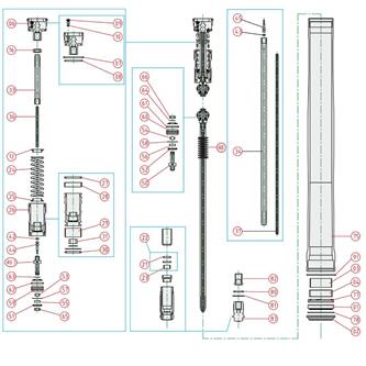 ricambi forcella yamaha yz 85 19 21 pistone ritorno 60