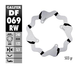 disco freno galfer race honda cr 250 02 07 posteriore