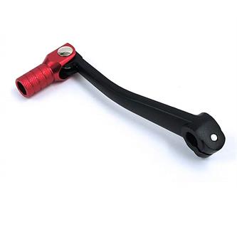 pedalina cambio alluminio nera rosso