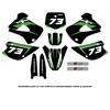 Kit grafiche Kawasaki KX 85 (01-13) Verde in Grafiche Minicross Personalizzabili