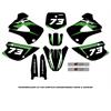 Kit grafiche Kawasaki KX 85 (01-13) Verdi in Grafiche Minicross Personalizzabili