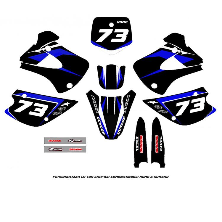 Kit grafiche Kawasaki KX 85 (01-13) Blu