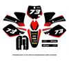 Kit grafiche KTM SX 65 (04-08) Rosso in Grafiche Minicross Personalizzabili