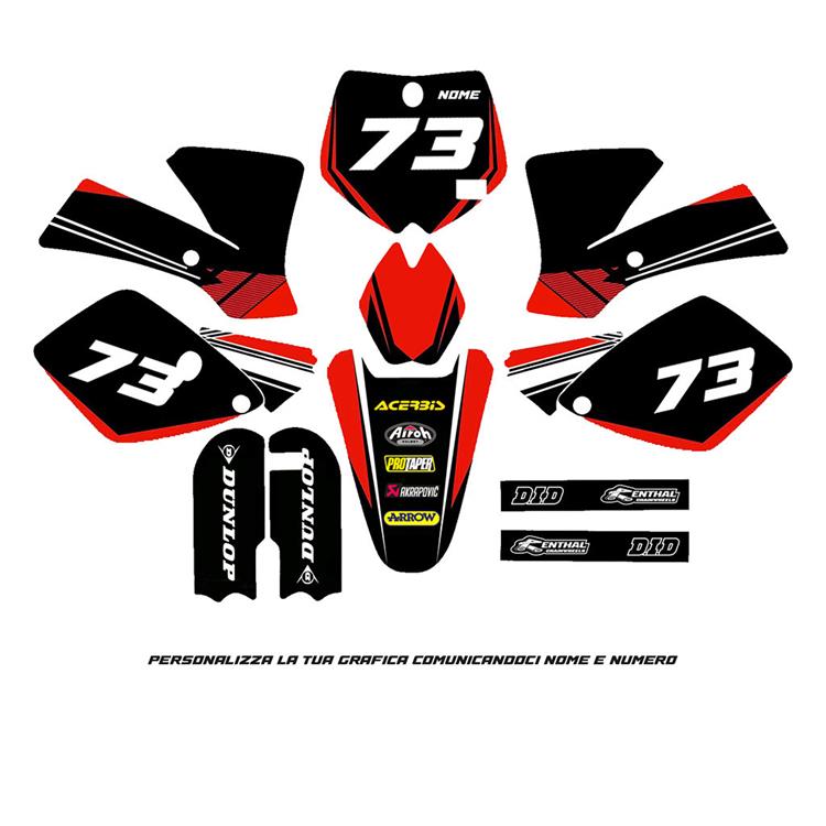 Kit grafiche KTM SX 65 (04-08) Rosso