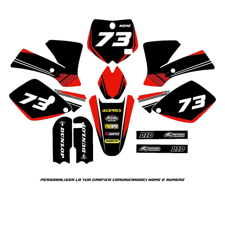 Kit grafiche KTM SX 65 (04-08) Rosse