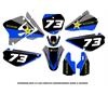 Kit grafiche Suzuki RM 85 (00-22) Rockstar Blu Gialle in Grafiche Minicross Personalizzabili