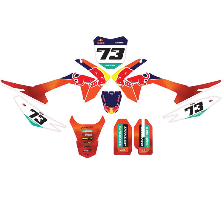 Kit grafiche pit bike CRF 65 Cairoli personalizzabili